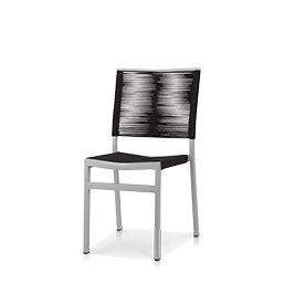 Dining Side Chair Black Rope